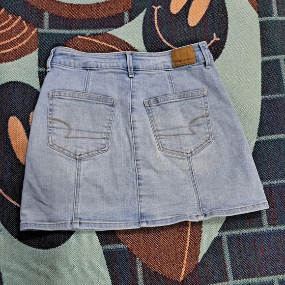 💥3/$25💥AMERICAN EAGLE DENIM MINI SKIRT-4 - Picture 2 of 5